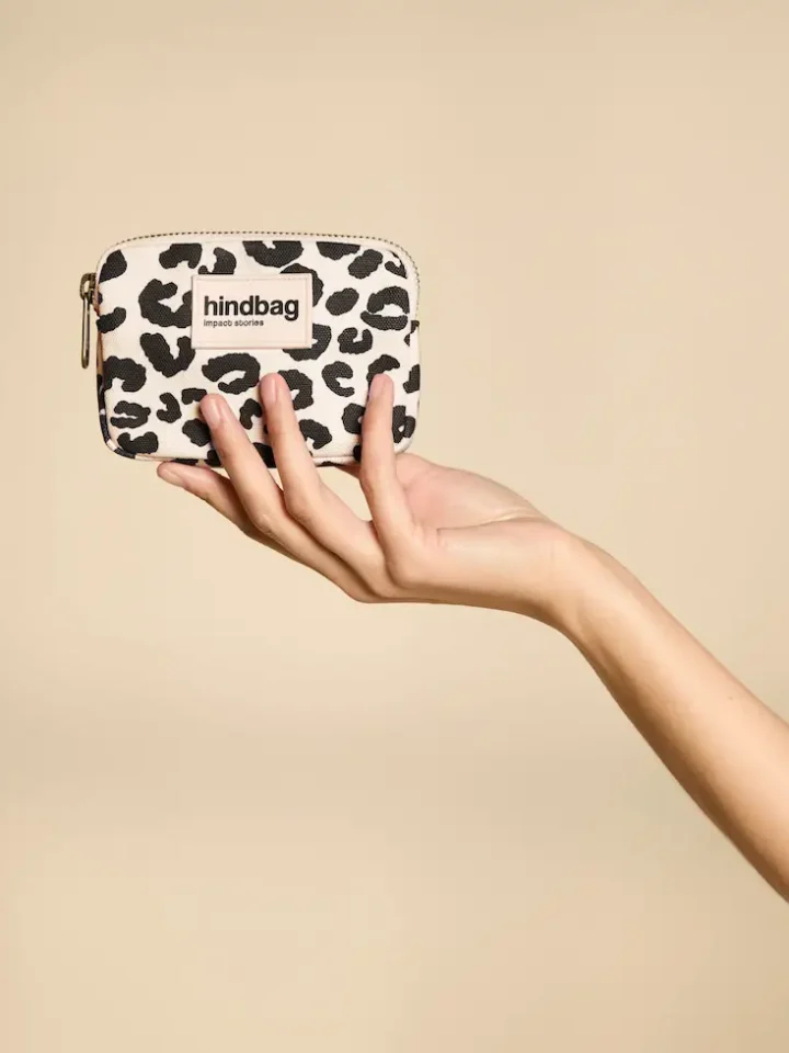 Hindbag Lili Leopard Off-White münditasku
