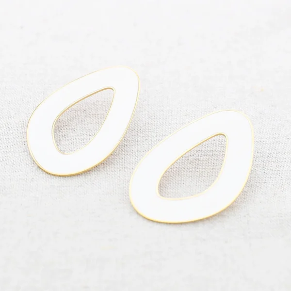 Sonata kõrvarõngad Irregular Ring Enamel | Blank